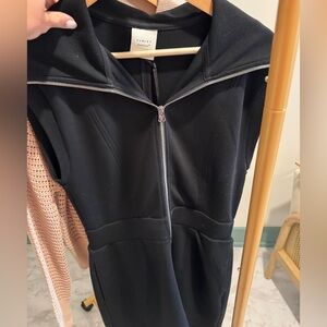 Varley Rebecca Black Zip-Through Dress